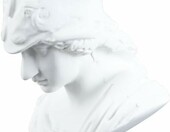 Durlo Zestaw 3 rzeźb greckich głów, żywica, biały – zdjęcie 2