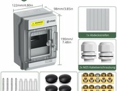 EYPINS Skrzynka rozdzielcza natynkowa IP66, 4 moduły, do ogrodu – zdjęcie 2