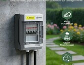EYPINS Skrzynka rozdzielcza natynkowa IP66, 4 moduły, do ogrodu – zdjęcie 3