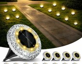 Macchiatto zestaw 12 solarnych lamp najazdowych, 8 LED, IP65 – zdjęcie 1