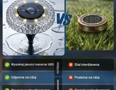 Macchiatto zestaw 12 solarnych lamp najazdowych, 8 LED, IP65 – zdjęcie 2