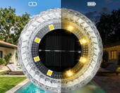 Macchiatto zestaw 12 solarnych lamp najazdowych, 8 LED, IP65 – zdjęcie 3