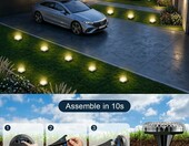 Macchiatto zestaw 12 solarnych lamp najazdowych, 8 LED, IP65 – zdjęcie 5