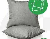MalTec Fotel wiszący Swing Cocoon LUA z 2 poduszkami, jasnoszary – zdjęcie 4