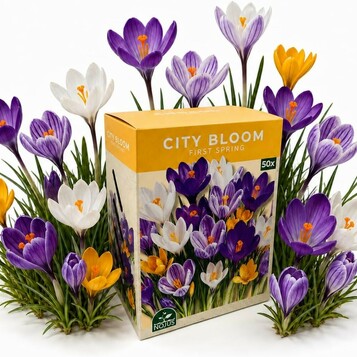 Cebulki krokusów mix 50 szt. City Bloom Nojus (stan nowy)