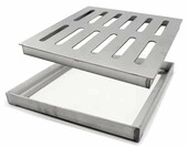 Yqyc kratka ściekowa kwadratowa ze stali nierdzewnej 20x20 cm – zdjęcie 1
