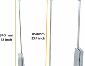 Emuca Pantograf opuszczany wieszak do szafy 830-1150 mm – zdjęcie 3