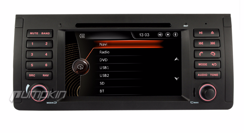 Radio samochodowe 7 cali USB SD nawigacja mapy BMW E39
