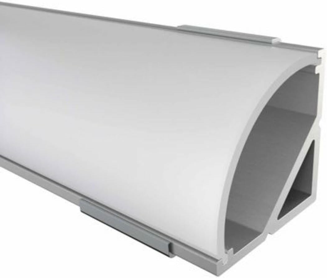 Alumino Profil aluminiowy narożny SPREE do taśm LED 200 cm z osłoną opal