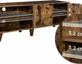 VASAGLE Szafka RTV 140 cm do 65 cali - szafka pod TV do pokoju młodzieżowego – zdjęcie 5