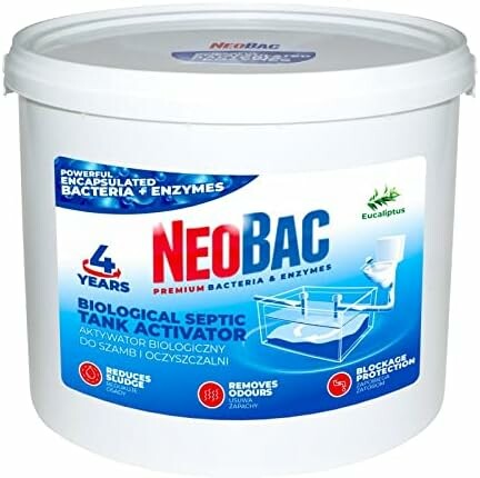 NeoBac Bakterie i enzymy do szamba i oczyszczalni, wiadro 5 kg