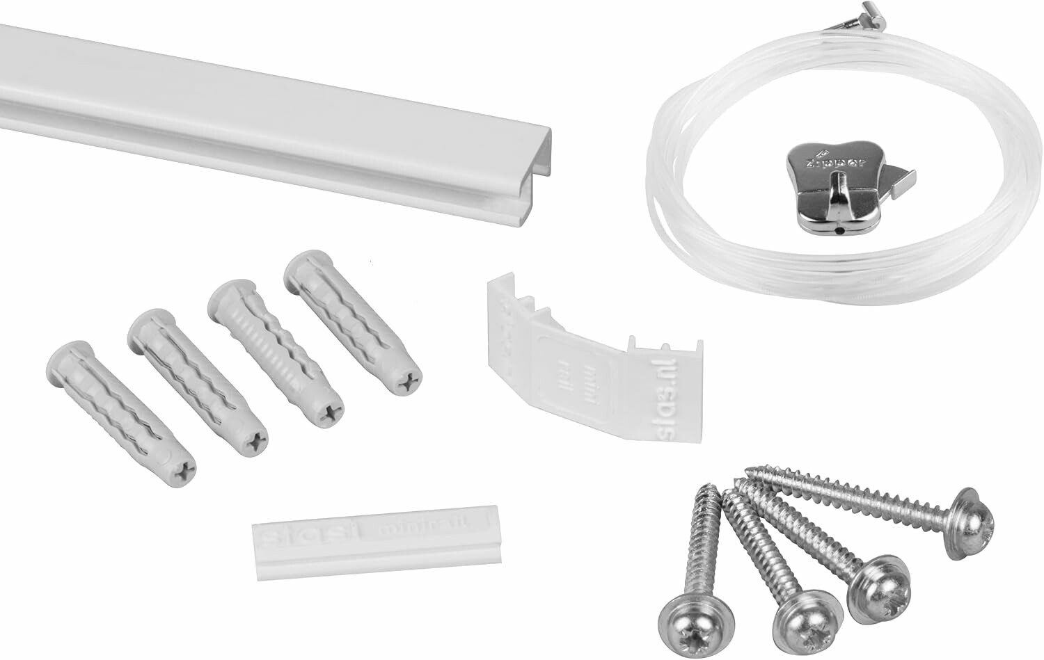 STAS Minirail 100 cm – szyna do wieszania obrazów, zestaw kompletny