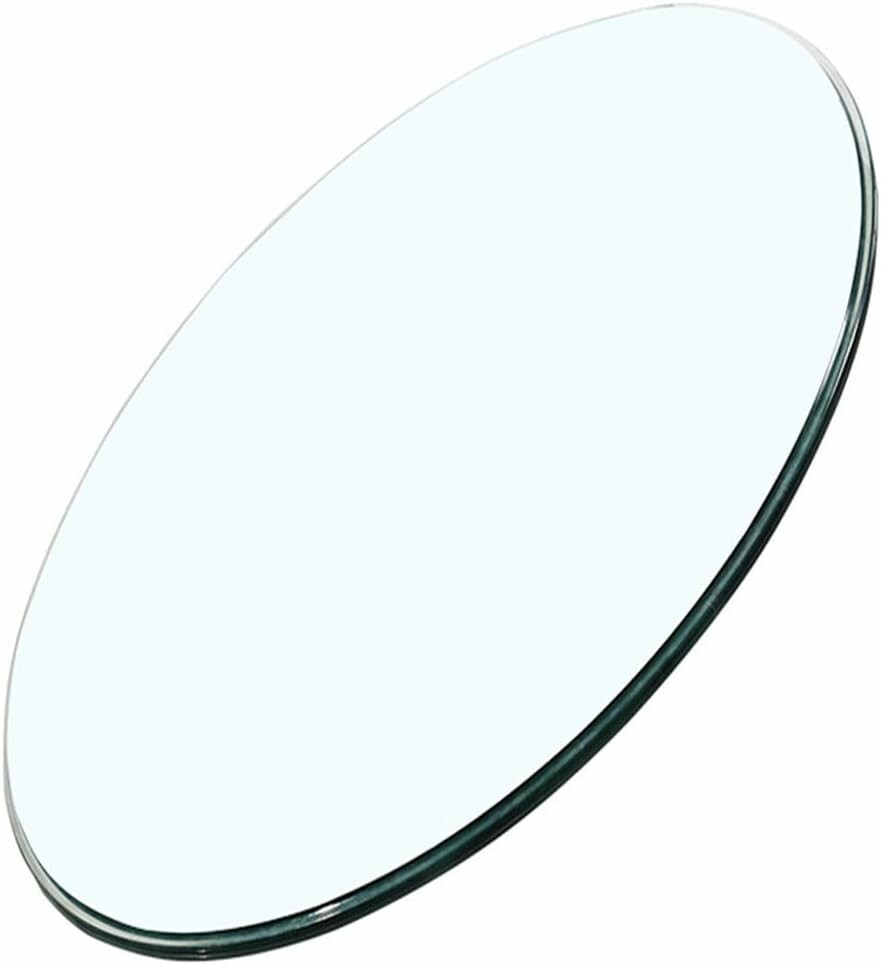 ROFBIHG Okrągły blat szklany do stołu kuchennego, hartowane szkło, 65 cm
