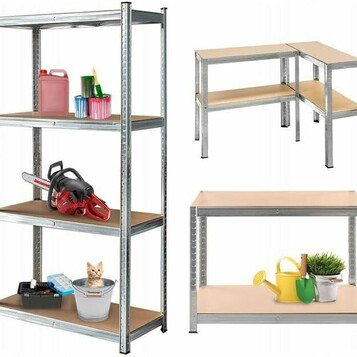 Regał magazynowy metalowy Mega-M BASIC (stan nowy)