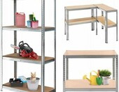 Mega-M BASIC Regał magazynowy metalowy do piwnicy 180x90x40 cm – zdjęcie 1