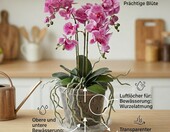 Garten Lux Doniczki do storczyków przezroczyste 17 cm, zestaw 10 szt. – zdjęcie 2