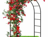 talifoca Łuk ogrodowy do róż i pnączy 240x140 cm, metalowy – zdjęcie 1