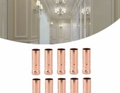 Ausla Osłonki na świece do żyrandoli E14 – zestaw 10 szt., różowe złoto – zdjęcie 3