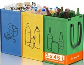 Lifewit System segregacji odpadow 3x45 L - kosze do kuchni – zdjęcie 1