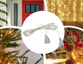 Wenxiaw Przezroczysty kabel przedłużający do oświetlenia 3 m – zestaw 2 szt. – zdjęcie 4