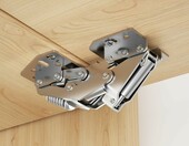 FURNIWARE Zawiasy meblowe 90 st Softclose 2 szt bez wiercenia – zdjęcie 1