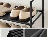 SONGMICS Półka na buty 10 poziomów 28x83x173 cm - półka do przedpokoju – zdjęcie 5