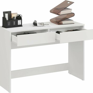 Biurko dzieciece NOVA 110 cm biale z 2 KOMTO (stan nowy)