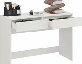 KOMTO Biurko dzieciece NOVA 110 cm biale z 2 szufladami – zdjęcie 1