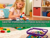 HUSOUE Zestaw 6 pojemników na zabawki z PCW, organizery z zamkiem – zdjęcie 5