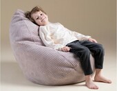 MISIOO Worek do siedzenia dla dzieci Cord Premium - rozowy sztruks – zdjęcie 3