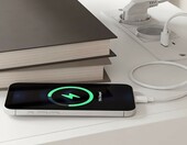 SoBuy Szafka nocna z ładowaniem USB 45x38x55,5 cm - biała – zdjęcie 4