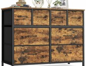 SONGMICS Komoda 8 Szuflad 98,7x30x74,7 cm - komoda do pokoju młodzieżowego – zdjęcie 1