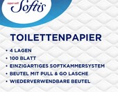 Softis Papier toaletowy 4-warstwowy, 45 rolek – zdjęcie 2