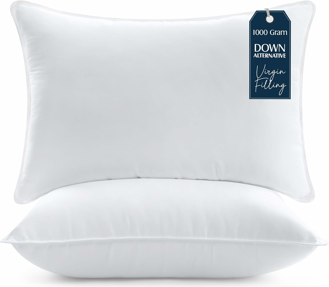 Utopia Bedding Poduszki do spania 50x70 cm, zestaw 2 sztuk, białe