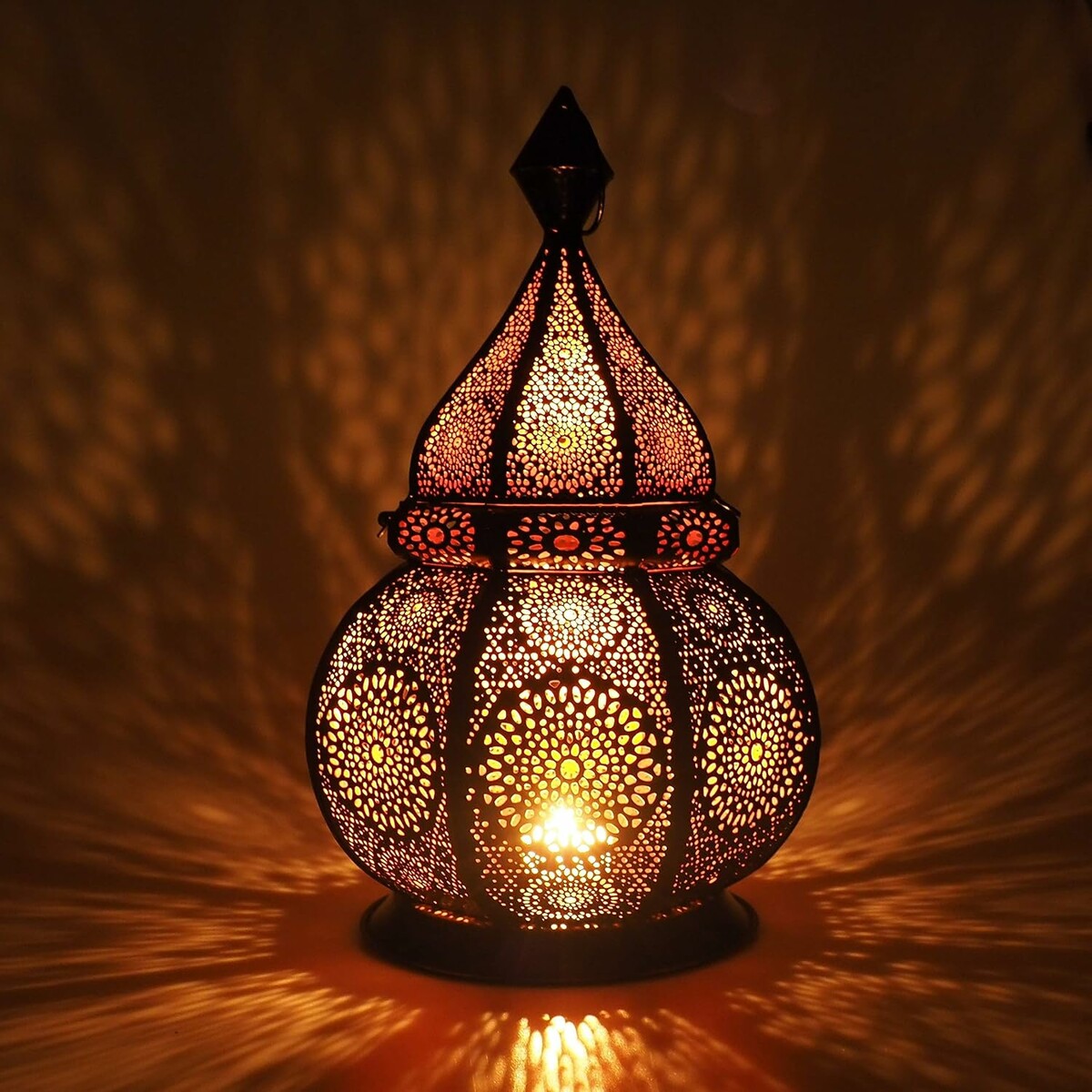 Gadgy Marokański Lampion Metalowy 36 cm, ręcznie wykonany