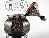 Gadgy Marokański Lampion Metalowy 36 cm, ręcznie wykonany – zdjęcie 3