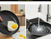 KICHLY Zestaw patelni aluminiowych nonstick 20/24/28 cm – zdjęcie 4