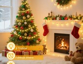 taiyongkang świąteczny łańcuch świetlny 12 m 100 LED – ciepła biel – zdjęcie 3