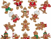 Festive Fix ozdoby piernikowe 15 szt. – zawieszki świąteczne – zdjęcie 1