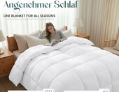 Utopia Bedding Kołdra całoroczna 200x220 cm, biała, 370 GSM – zdjęcie 2