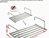 ANEWSIR Wysuwana suszarka na pranie, stal nierdzewna, składana – zdjęcie 2