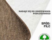 KARAT Wykładzina dywanowa Genewa 80x300 cm, jasnobrązowa, na metry – zdjęcie 5