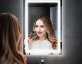 Antok Lustro łazienkowe LED 80x60 cm z podświetleniem, bez zaparowania – zdjęcie 3