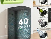 AIUNAOM Pojemnik do segregacji butelek 110 l z workiem – zdjęcie 2
