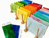 kolvanto Zestaw 26 arkuszy witrażowych 10x15 cm do rękodzieła – zdjęcie 3