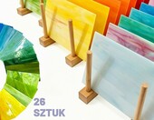 kolvanto Zestaw 26 arkuszy witrażowych 10x15 cm do rękodzieła – zdjęcie 4