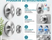 Magnetyczna mydelniczka ze stali nierdzewnej, zestaw 2 szt., bez wiercenia – zdjęcie 4