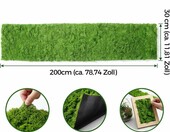 XLTBOMS Mata mchowa dekoracyjna 30x200 cm, ciemnozielona – zdjęcie 2