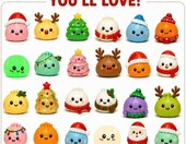Swweford kalendarz adwentowy Squishy 24 dni – zabawki antystresowe – zdjęcie 3