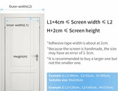 MYCARBON moskitiera magnetyczna na drzwi 90x210 cm - siatka przeciw owadom – zdjęcie 2